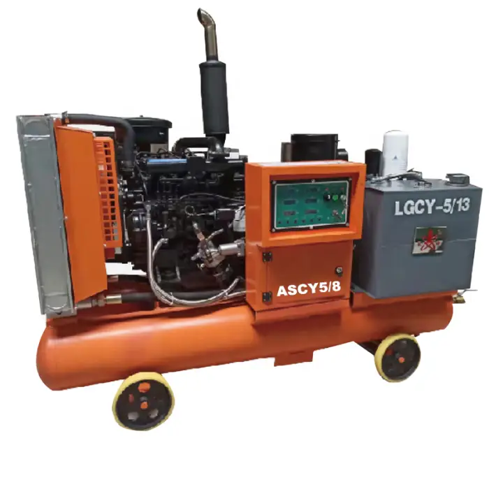 Airstone 185 CFM Heavy Duty Direct Driven Skid Mounted Diesel EnginePortable Screw Air Compressor — image 3