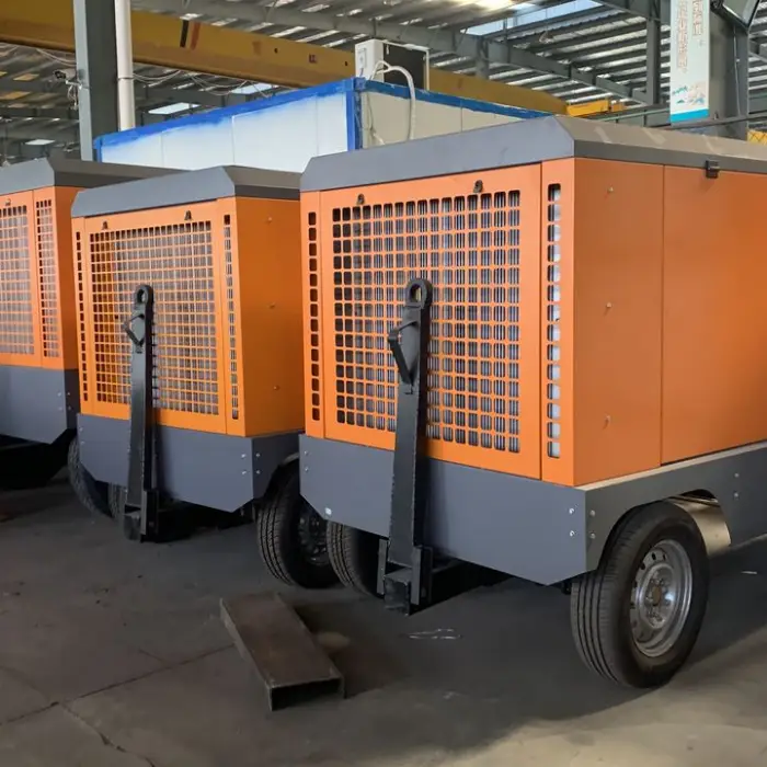 Airstone ASCY5/8 185 Cfm 150 psi Portable Screw air Compressor Yuchai diesel Engine 41 KW for Sandblasting — image 4