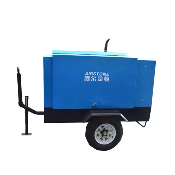 37KW to 60KW Portable Diesel Screw Air Compressor All-in-One 185 CFM Generator with Essential Motor Core Components — image 3
