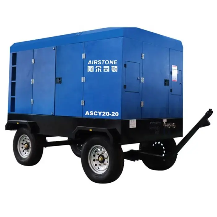 Factory Supply Diesel Screw Air Compressor 30 M3/Min 20 Bar Towed Diesel Portable Air Compressor — image 3