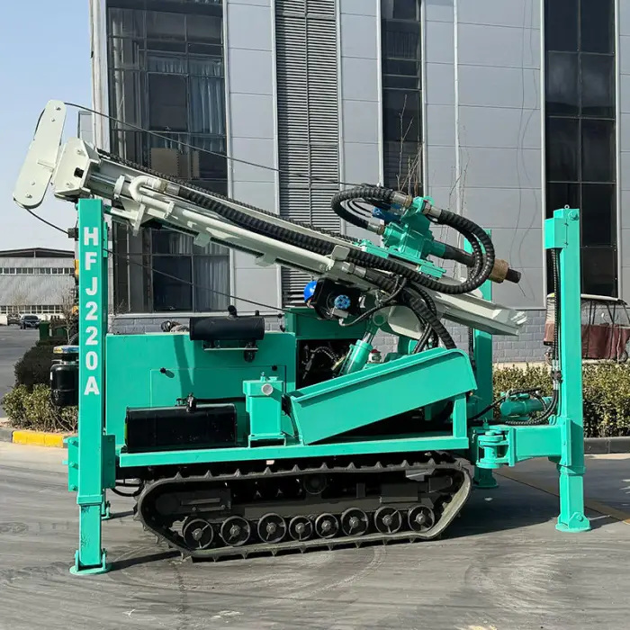 HFJ220A Factory Direct Sale Max 220m Portable Water Well Borehole Drilling Machine Automatic 56KW Diesel Drilling Rig — image 4