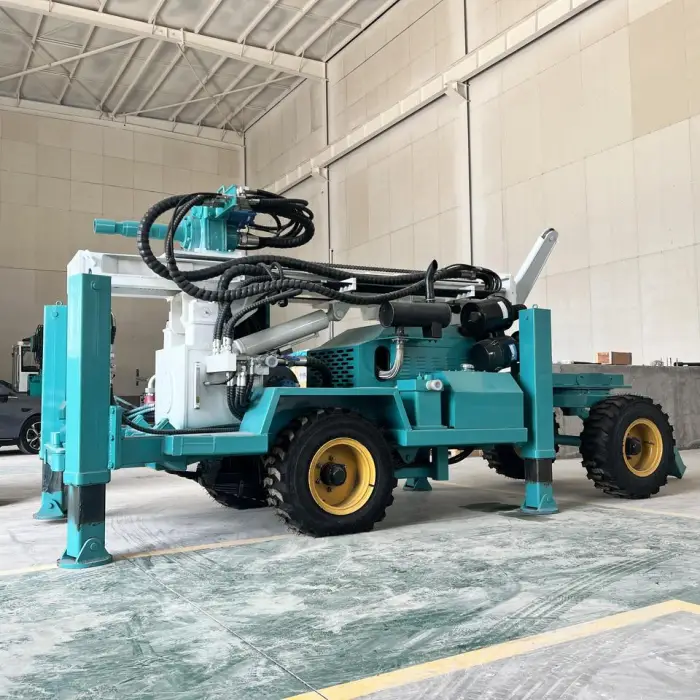 Hot Sale Small Portable Hydraulic Tractor Mounted Mine Water Well Drilling Rigs Machine — image 3