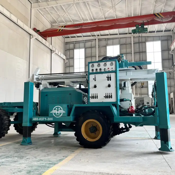 Hot Sale Small Portable Hydraulic Tractor Mounted Mine Water Well Drilling Rigs Machine — image 4