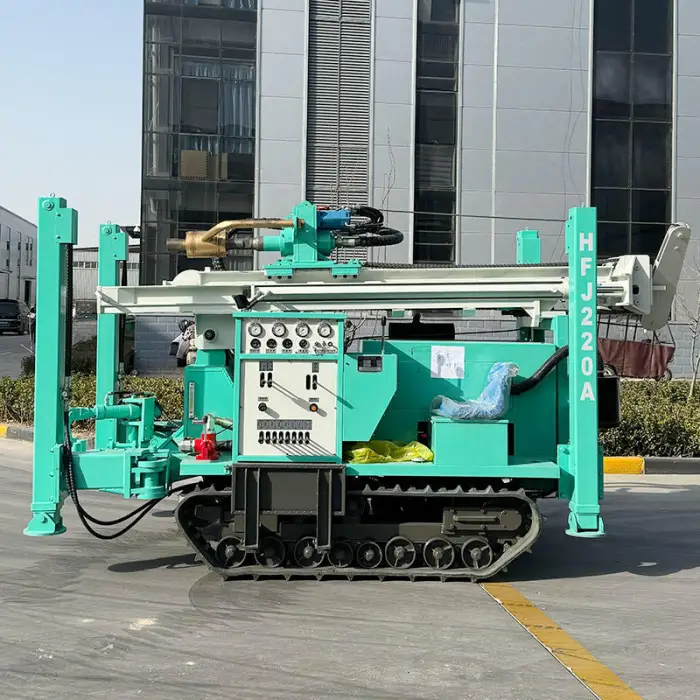 HANFA Factory Hydraulic Drilling Rig 100m 200m 300m 400m Crawler Water Well Drilling Rig for Sale — image 5