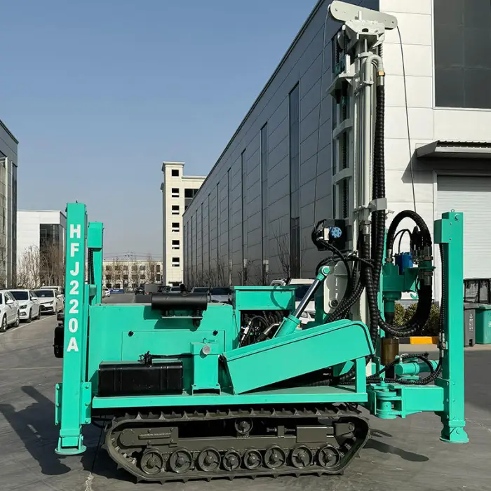 HANFA Factory | HFJ Series Crawler Mounted Dth 100-500m Water Well Drilling Rig for Sale — image 4