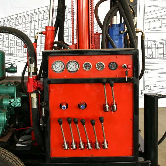 High Efficiency 280M Hydraulic Portable Diesel Powered Mining Construction Water Well Drilling Rig — image 6