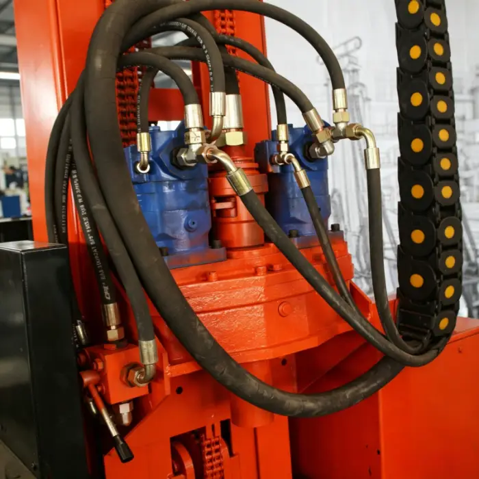 High Efficiency 280M Hydraulic Portable Diesel Powered Mining Construction Water Well Drilling Rig — image 7