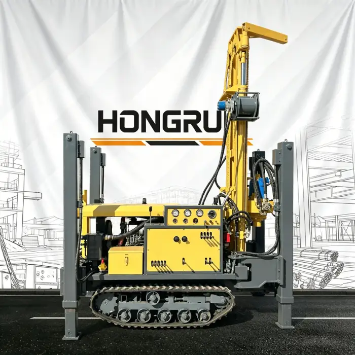 300m Rubber Track Borehole Drilling Rig, 77.3KW Diesel Hydraulic, Lightweight and Easy Operation for Various Ground Conditions — image 2