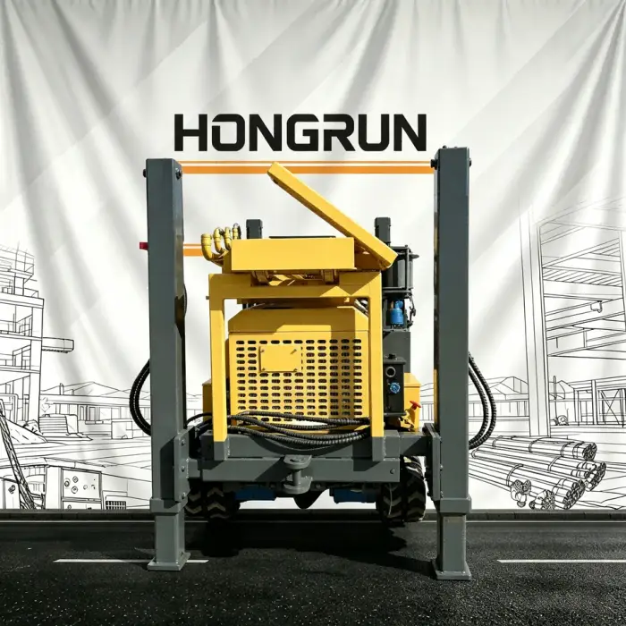 300m Rubber Track Borehole Drilling Rig, 77.3KW Diesel Hydraulic, Lightweight and Easy Operation for Various Ground Conditions — image 3
