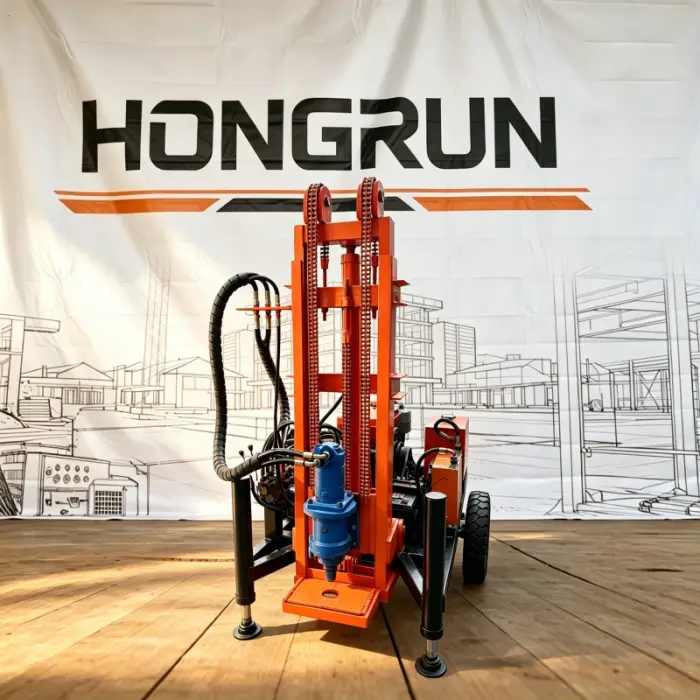 160m Deep Drilling Rig with 25HP CHANGCHAI Engine, 100-300mm Drilling Diameter 900kg Water Well Drilling Machine — image 3