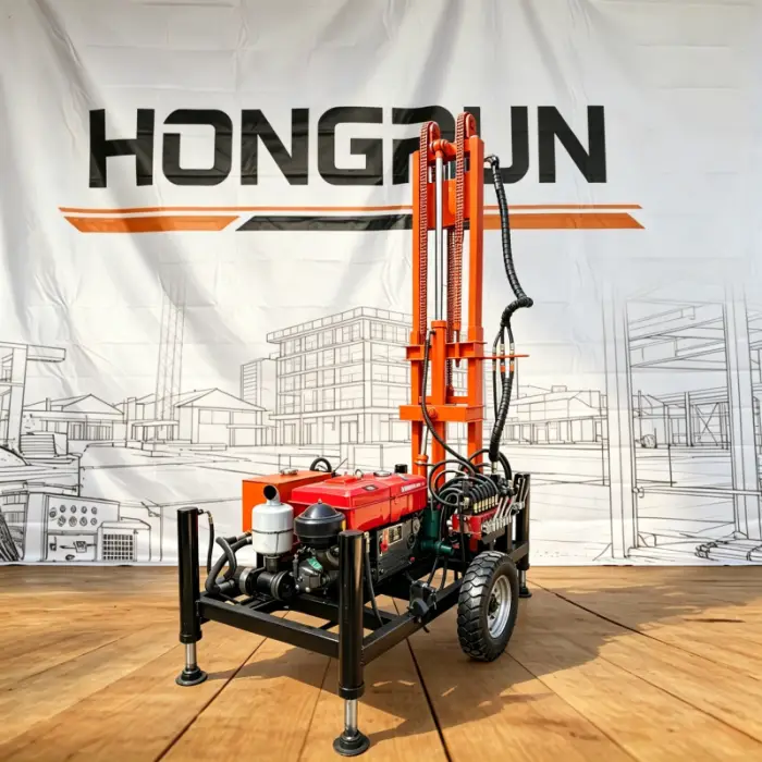 160m Deep Drilling Rig with 25HP CHANGCHAI Engine, 100-300mm Drilling Diameter 900kg Water Well Drilling Machine — image 4