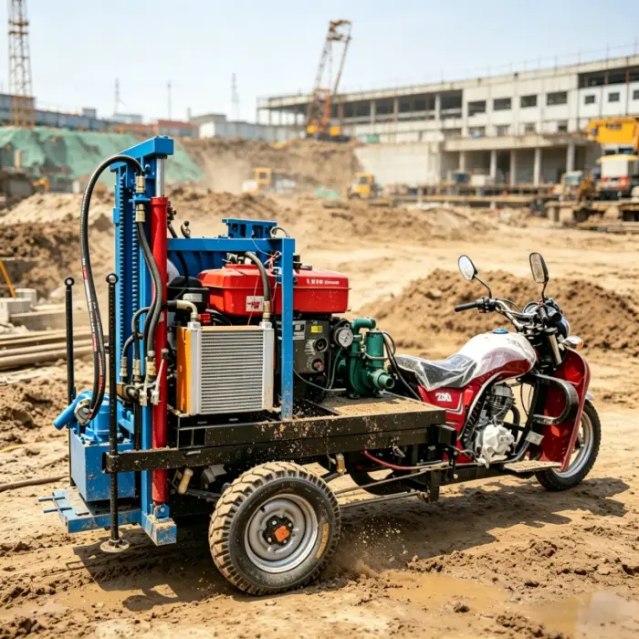 Portable 150m Depth 325mm Diameter Water Well Drilling Rig with Diesel Engine for Home Water Wells and Farm Irrigation — image 3