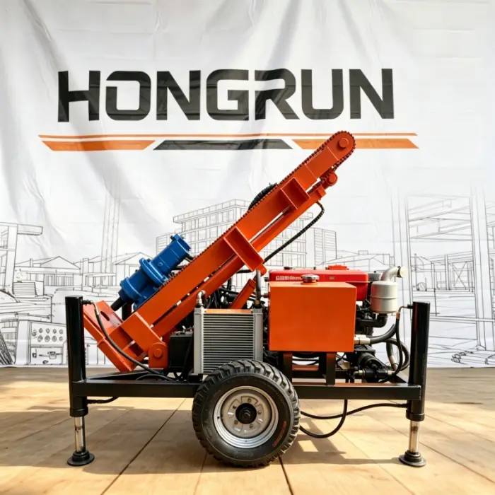 160m Deep Drilling Rig with 25HP CHANGCHAI Engine, 100-300mm Drilling Diameter 900kg Water Well Drilling Machine — image 7