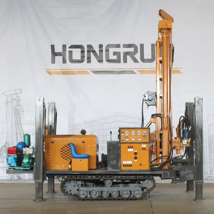 Shandong HR Diesel DTH Drill Rig for Water Well Deep Hole Drilling Max 180m Depth Motor & Pump Included Easy Operation — image 2