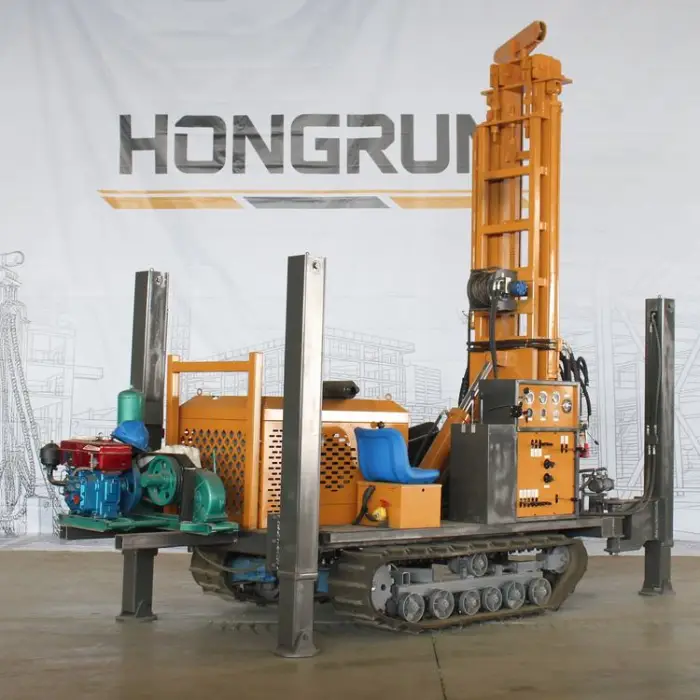 Shandong HR Diesel DTH Drill Rig for Water Well Deep Hole Drilling Max 180m Depth Motor & Pump Included Easy Operation — image 3