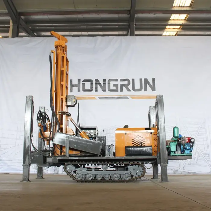 Shandong HR Diesel DTH Drill Rig for Water Well Deep Hole Drilling Max 180m Depth Motor & Pump Included Easy Operation — image 6