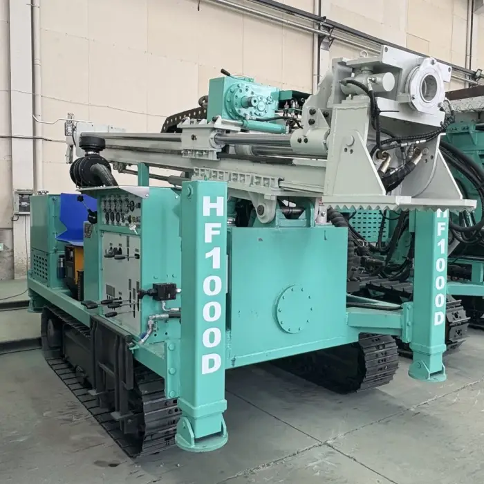 100M 150M Depth Fully Automatic Wheels Hydraulic Water Well Drilling Machines for Core Drill Rig Household Well Equipments — image 3