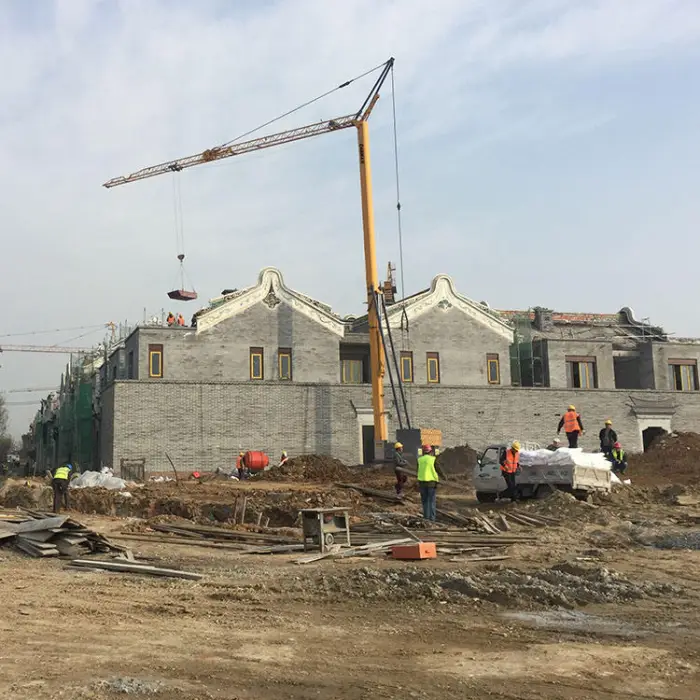 China New TCK-40 4 Ton Electric Self Erect Travelling Tower Crane Price for Sale — image 6