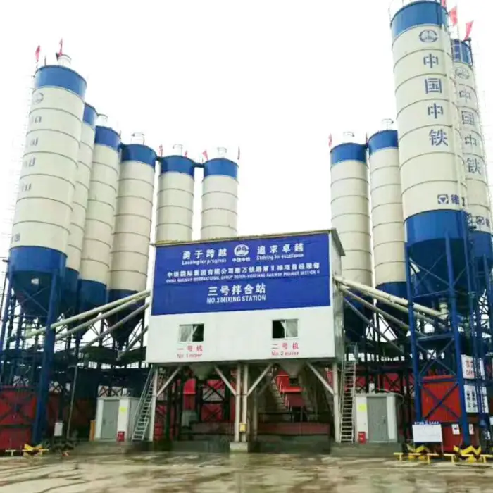 China Brand Concrete Machinery Concrete Batch Plant HZS270V 270m3/h for Sale — image 3