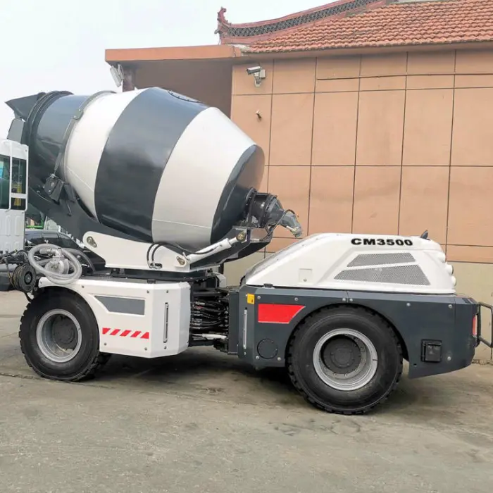 Factory Price for Sale CM3500 3.5m3 Small Articulated Self Loading Concrete Mixer Truck with Engine Core Component — image 4