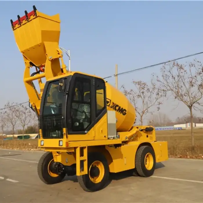 XCM-G Official SLM4000S 4m3 Self Loading Concrete Mixer Hot Sale — image 2