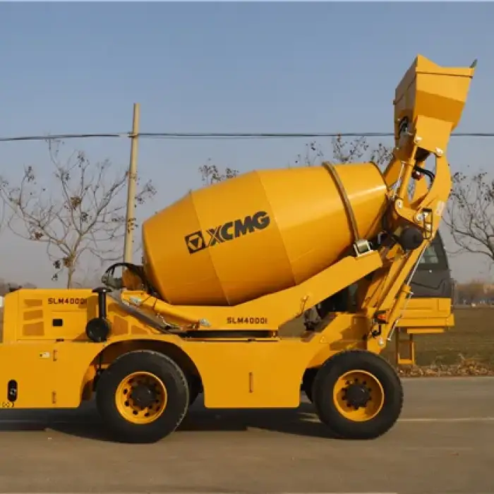 XCM-G Official SLM4000S 4m3 Self Loading Concrete Mixer Hot Sale — image 3