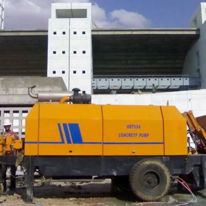 Concrete Machinery Trailer Pump HBT8018C-5S(T3) 85m3/h Max Output Quantity — image 2