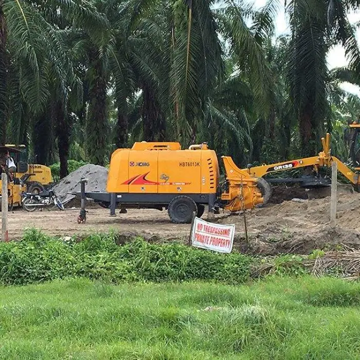 Best Selling XCM G HBT6013V 118kw Trailer Mounted Concrete Mixer Pump Electrical Control with Key Engine Component — image 6
