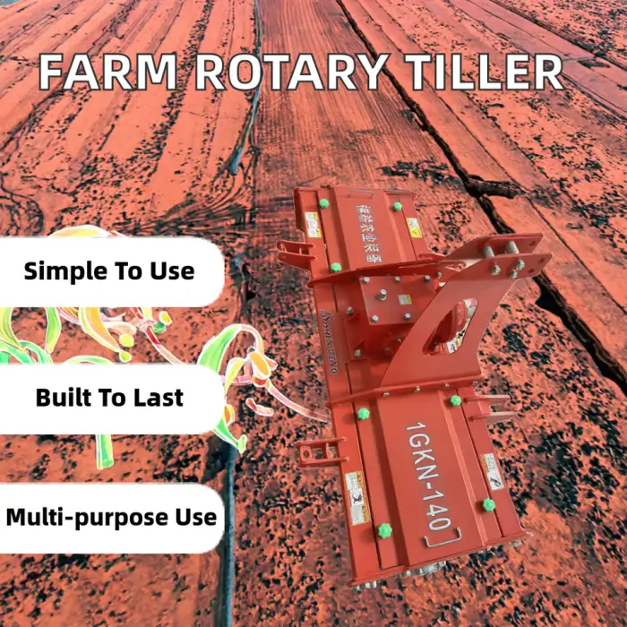 High Productivity Agricultural Farm Tractor with Rotary Tiller Gear Transmission Core Gearbox Component Farm Cultivator — image 2