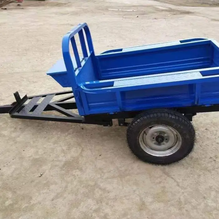 Walking Tractors Farm Dump Farm Equipment Trailers with Power Tiller — image 5