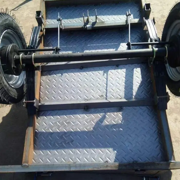 Walking Tractors Farm Dump Farm Equipment Trailers with Power Tiller — image 6