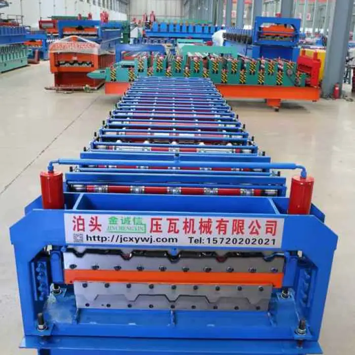 PLC Automatic Double Layer Roll Forming Machine 840 900 IBR Corrugated Roof Sheet Making Machine — image 4
