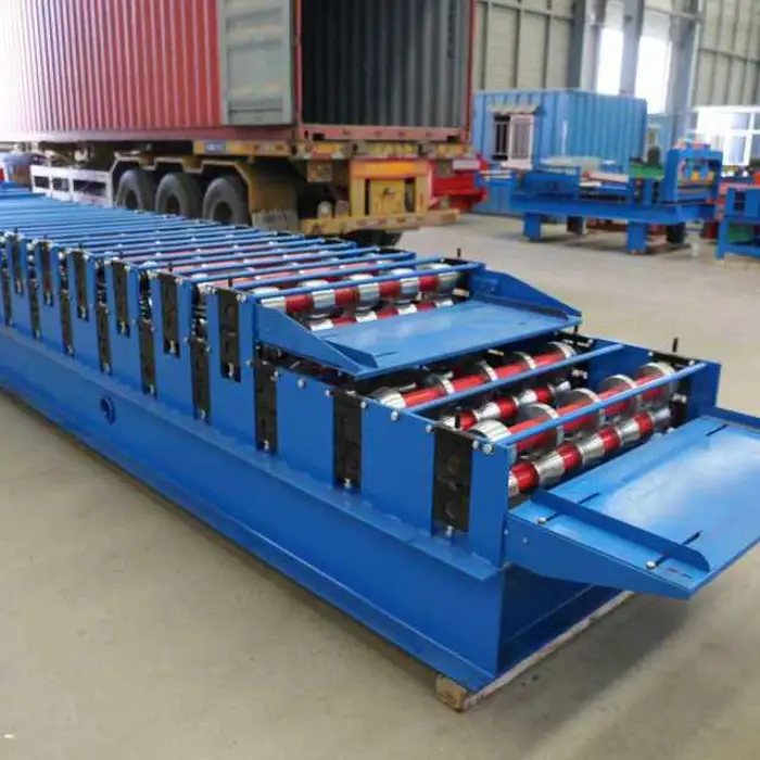 PLC Automatic Double Layer Roll Forming Machine 840 900 IBR Corrugated Roof Sheet Making Machine — image 5