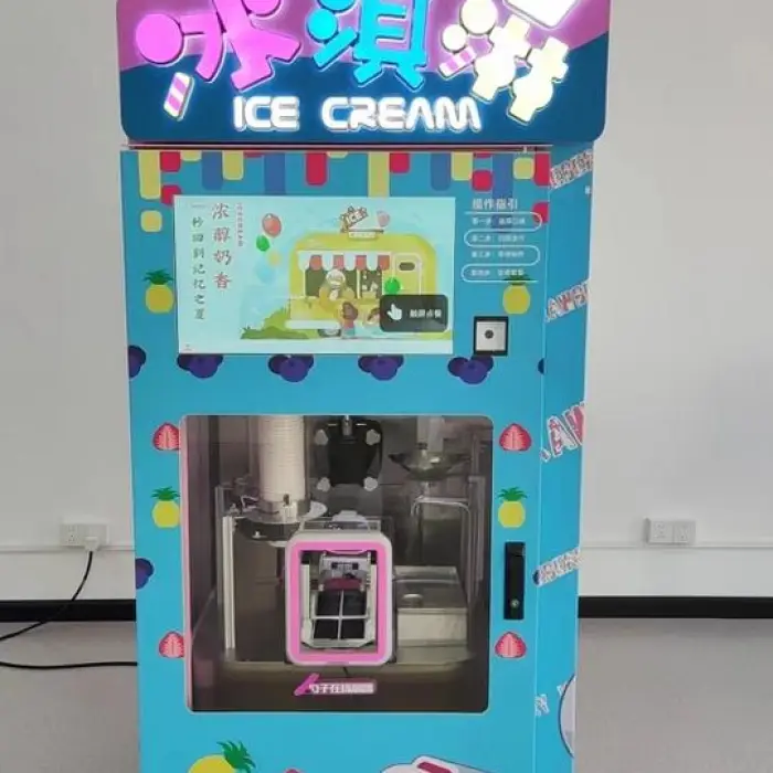 Fully Automatic Soft Serve Ice Cream Vending Machine Commercial Self-Service Maker New Milk & Water Based Long Service Life — image 3