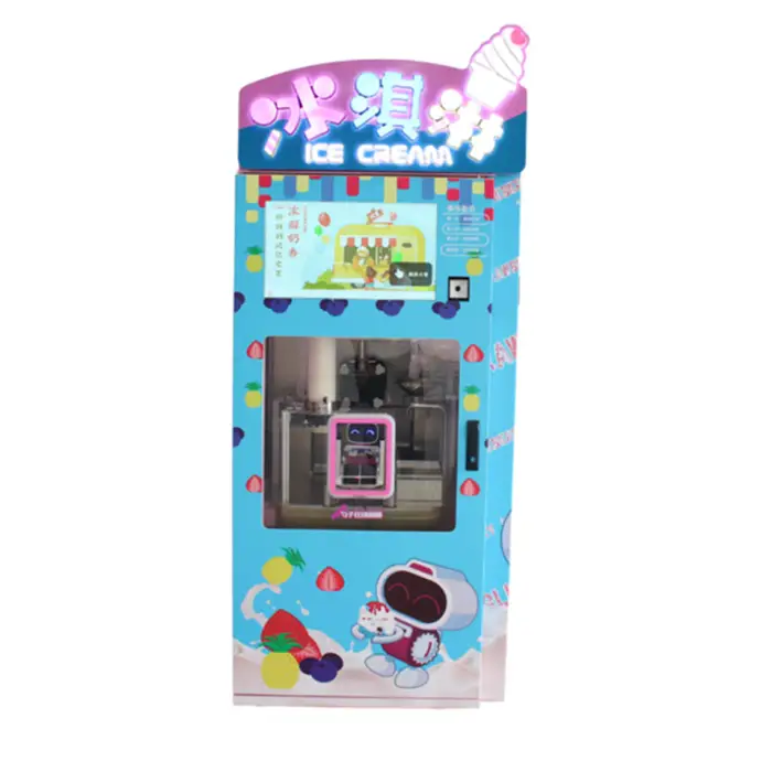 Fully Automatic Soft Serve Ice Cream Vending Machine Commercial Self-Service Maker New Milk & Water Based Long Service Life — image 4