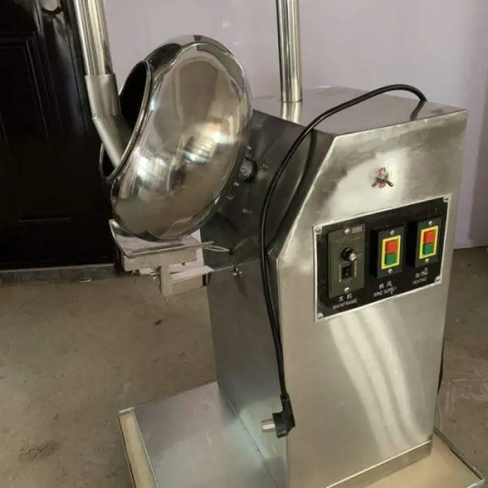 Sugar Chocolate Coated peanuts Machine Small Candy Coating Pan — image 3