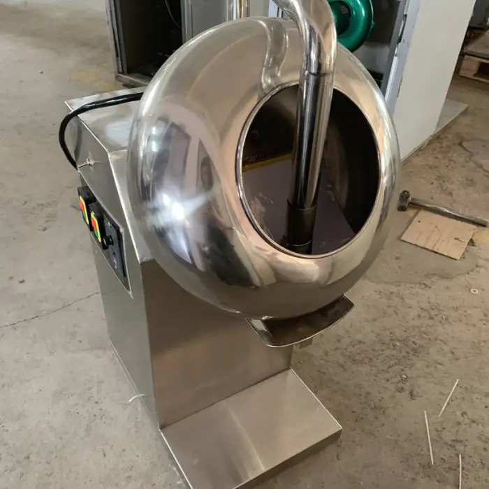 Sugar Chocolate Coated peanuts Machine Small Candy Coating Pan — image 5