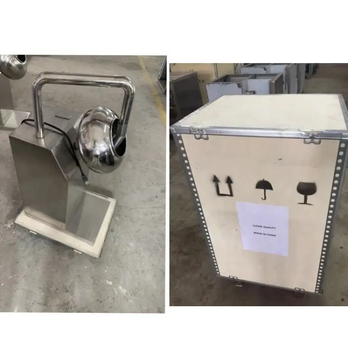 Sugar Chocolate Coated peanuts Machine Small Candy Coating Pan — image 7