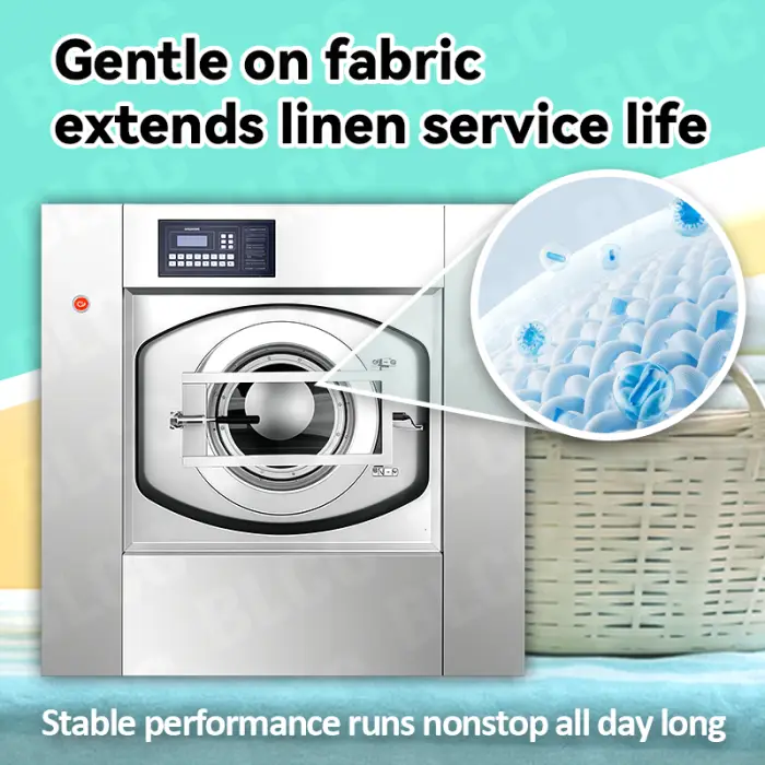 Heavy Duty Industrial Washing Machine 50KG 70KG 100KG 150KG Capacity Automatic Extractor for Hotel/Laundry Business — image 4