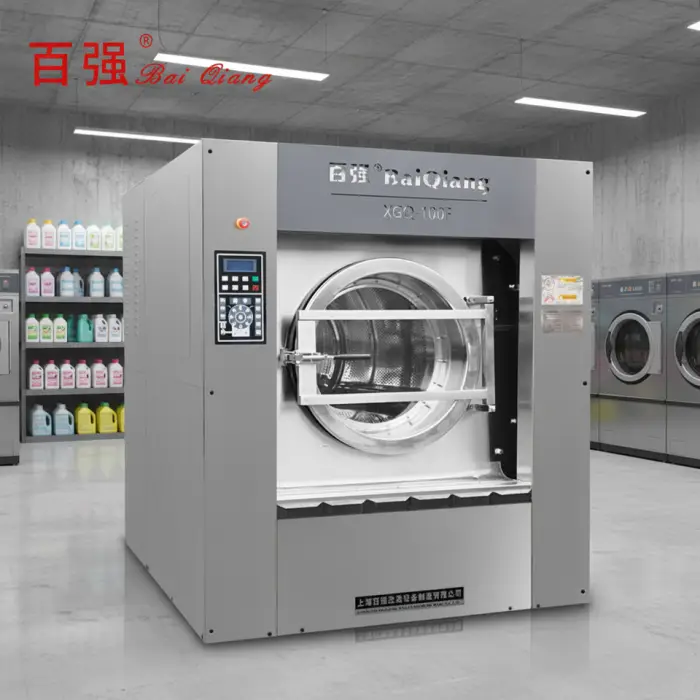 Full Suspension Vertical Industrial Inverter Washing Machine Spin diesel pressure washer Textile Stainless Steel 25-150kg — image 3