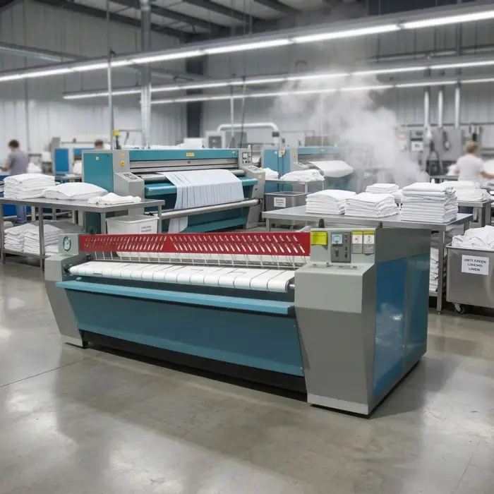 Manufacturer Wholesale Commercial Landry Industrial Cloth Pressing Machine Ironing Three Meter Roller Ironing Machine for Fabric — image 4