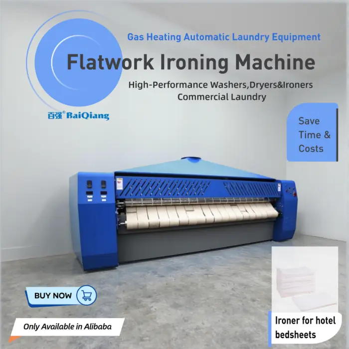 New Style Modern Commercial Laundry Flat-Work Ironer Simple Operation Auto Ironing Machine Clothes Hotel — image 3