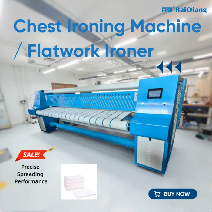 High Quality China Automatic Chest Ironer Commercial Laundry Large Size Industrial Flat-Work Ironing Machine for Hotel Bed Shets — image 3