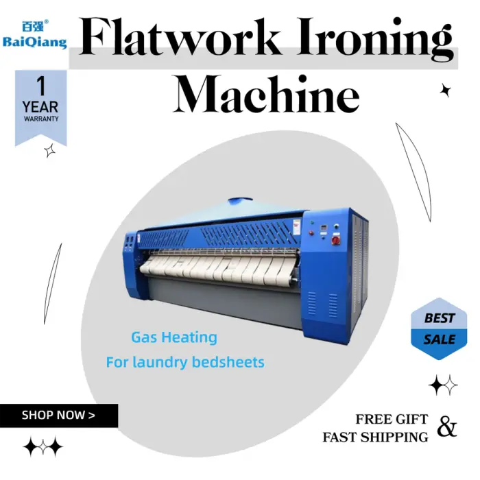 Popular Complete Commercial Flatwork Ironer Price Laundry Automatic Shirt Bedsheets Ironing Machine — image 5