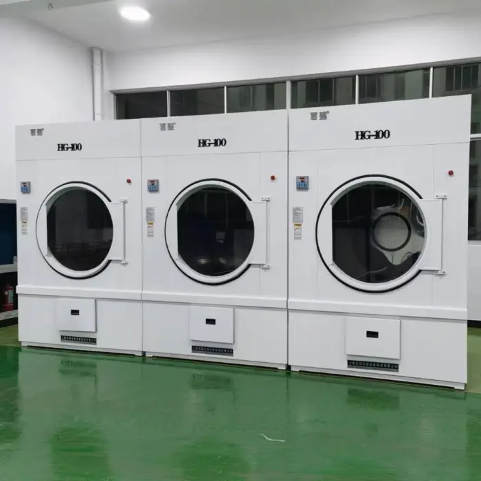 Manufacturer Large Capacity Fully Automatic Tumble Dryer Front Loading Rack Drying Machine Laundry Mangle for Sale — image 4