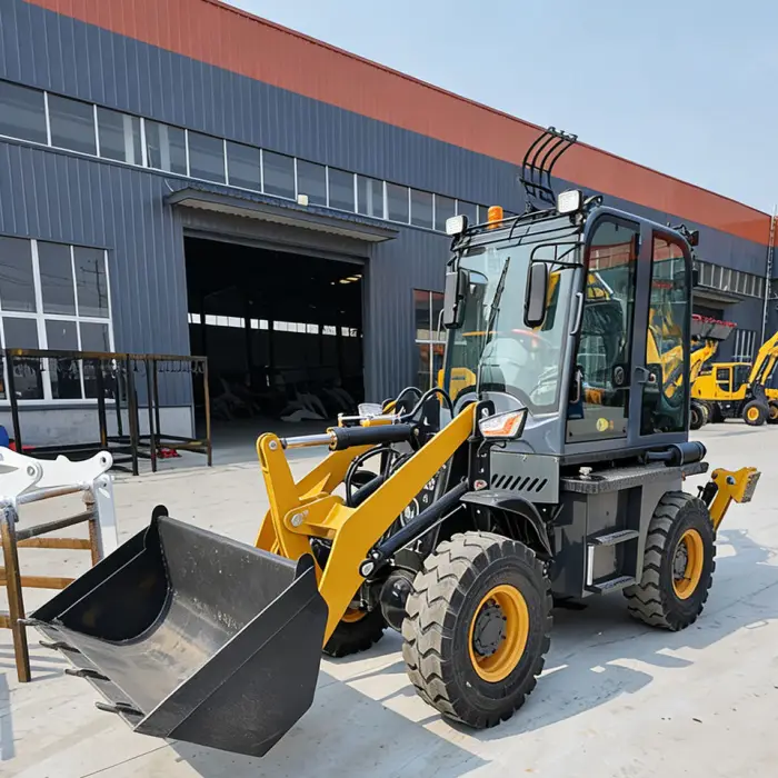 FREE SHIPPING CE EURO 5 EPA Backhoe Excavator Loader Tractor Backhoe Loader Diesel Wheel 4X4 Backhoe Loader — image 5