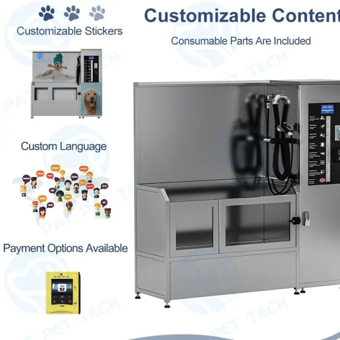 PAT PET Customizable 24/7 Self-Service Dog Wash Station for Parks — image 4
