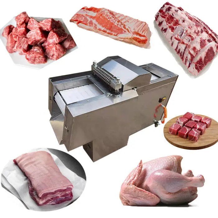 Nashville Commercial Meat Cutting Machine Beef Dicing Chicken Meat Cutter Goat Slicing Frozen Meat Cube Cutting Machine Price — image 3