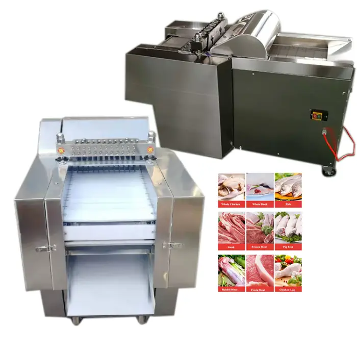 Nashville Commercial Meat Cutting Machine Beef Dicing Chicken Meat Cutter Goat Slicing Frozen Meat Cube Cutting Machine Price — image 5