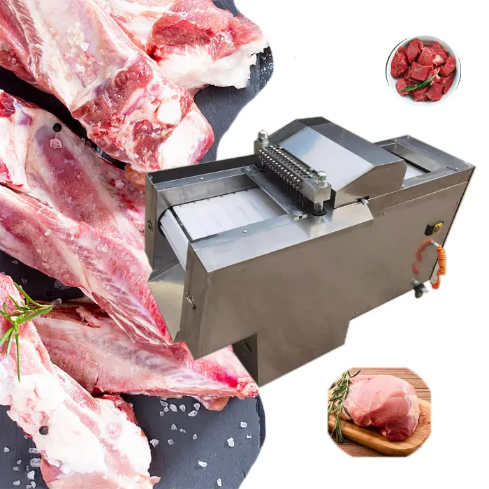 Nashville Commercial Meat Cutting Machine Beef Dicing Chicken Meat Cutter Goat Slicing Frozen Meat Cube Cutting Machine Price — image 6